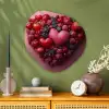 Fruit - Hartjes - Aardbeien - Frambozen - Bosbessen Wandcirkel Organisch Plexiglas middel -sfeer2
