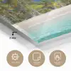 Strand - Zee - Palmboom - Zon - Zomer plexiglas 5mm klein -sfeer2