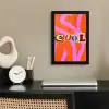Zebraprint - Grafisch - COOL - Oranje fotolijst zwart zonder passe partout klein -sfeer1