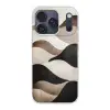 Golven - Abstract - Beige Telefoonhoesje iPhone 17 Pro klein -3d