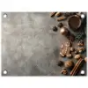 Winter - Kerst - Beton - Gingerbread man tuinposter los doek klein -3d