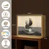 Cirkels - Schaduw - Abstract Light Box met batterij (Wandlamp) middel -USP_websiteoverzichtNL