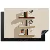 Plankjes - Boeken - Vaasjes - Planten Inductie beschermer vinyl 3mm klein -3d