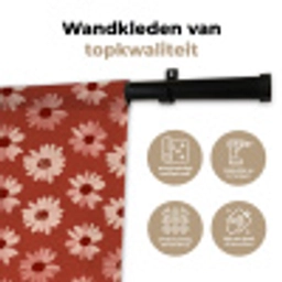 Madelief - Retro - Terracotta Wandkleed katoen klein 269 -sfeer2