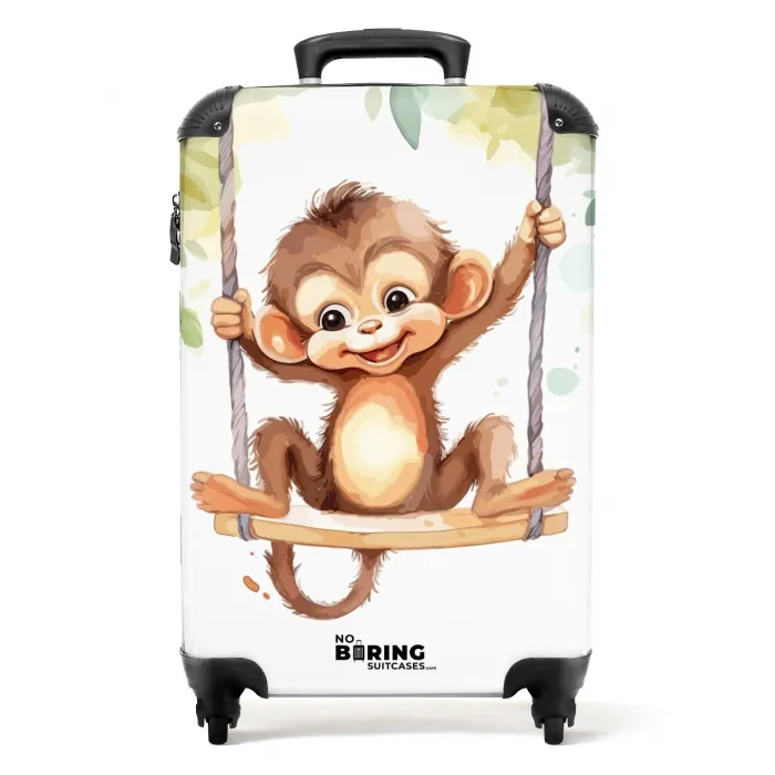 Schommelende grote aap Koffer - NBS - Handbagage middel -productfoto_recht