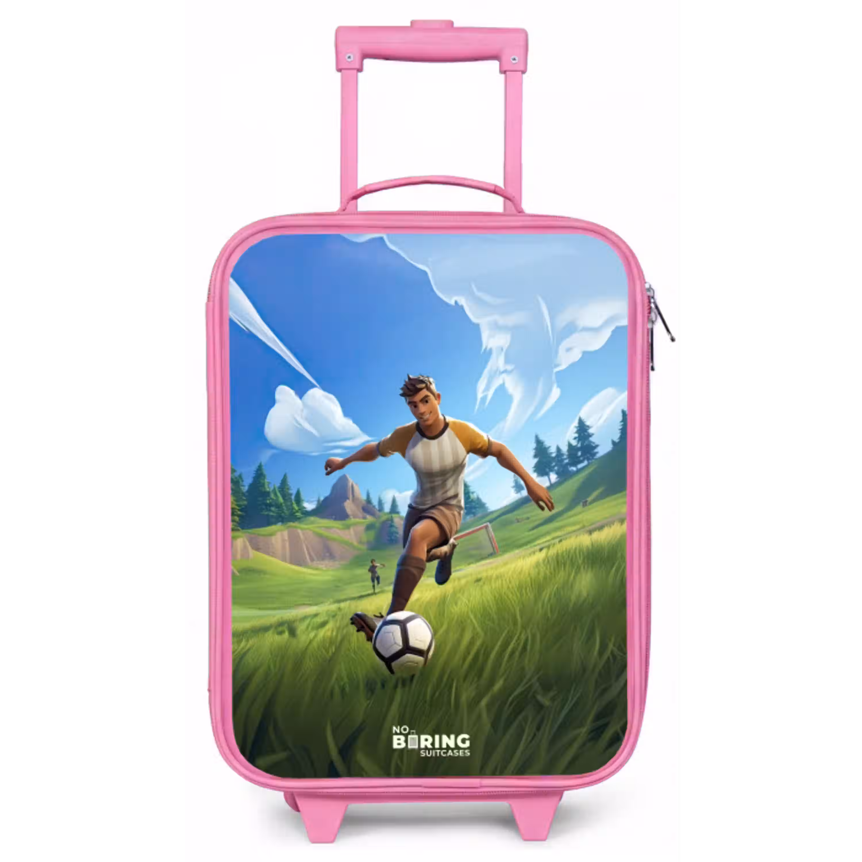 Voetbal - Jongen - Goal - Voetbaltenue Kinderkoffer - Roze klein -zz3dotto