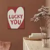 Lucky - Hart - Rood PET vilt klein -sfeer4