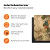 Kat - Sierlijk - Bloemen Inductie beschermer vinyl 3mm klein -zzzzzzz-td-ups