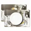 Pannenkoeken - Banaan - Siroop - Wit - Beige Placemat vinyl groot -zzsfeer2_Kitchenyeah-website