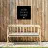 Spreuken - Thuis is het plekje waar de liefde woont - Quotes Tuinposter op houten frame 2 cm dik klein -sfeer4
