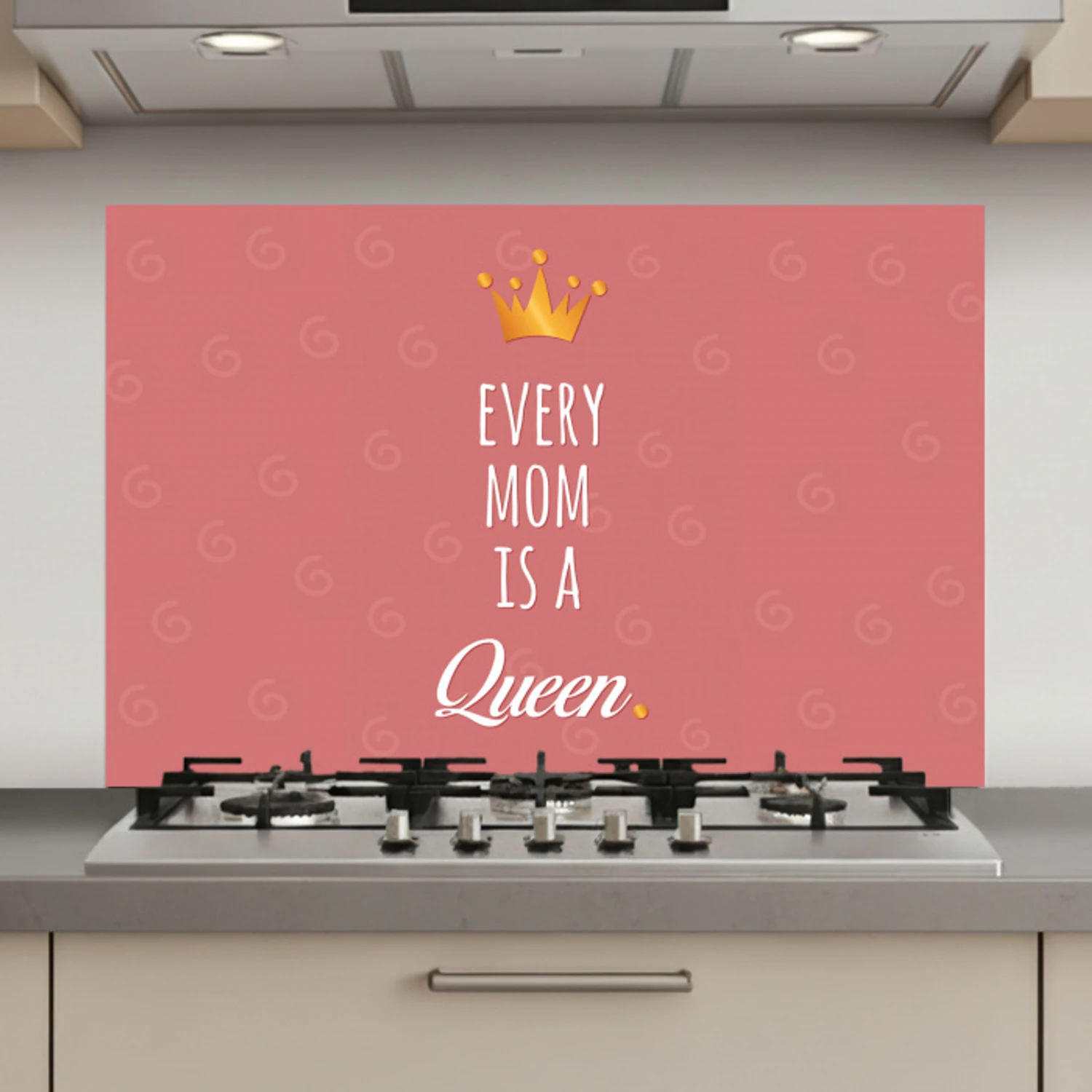 Spreuken - Every mom is a queen - Quotes - Mama keuken achterwand spatscherm klein -3d_website