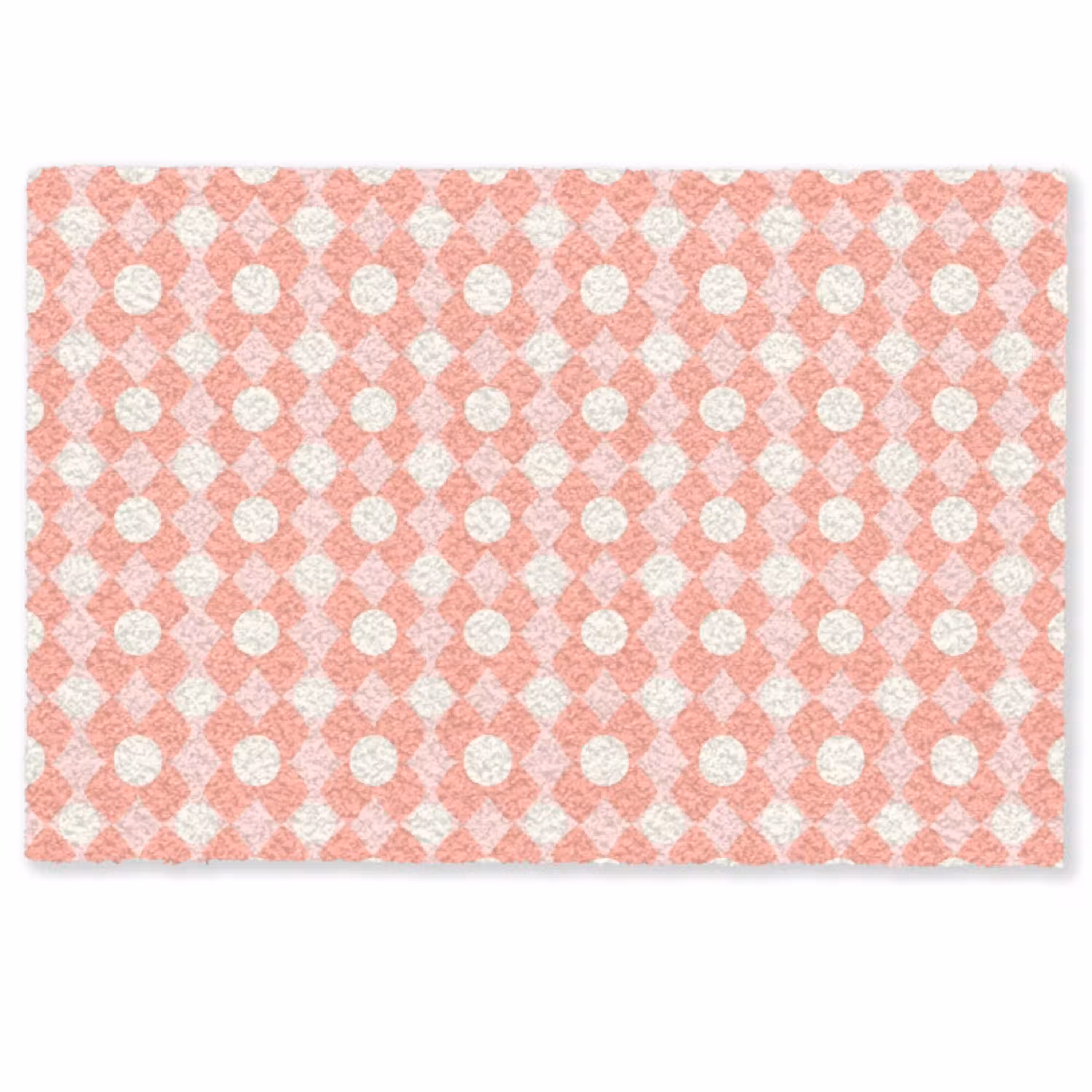 Koraal - Retro - Geometrisch - Patroon Deurmat klein 898 -zkaufland3d