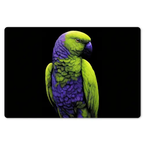 Papegaai - Veren - Opvallend - Groen Placemat vinyl groot -zzsfeer1_Kitchenyeah-website