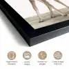 Hert - Baby hert - Dieren - Meisjes - Jongens - Kinderen fotolijst zwart zonder passe partout klein -sfeer2