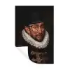 Willem van Oranje - Adriaen Thomasz - Bril Muursticker klein -3d