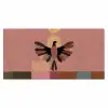 Illustratie - Vogel - Vlakken - Kleurrijk Muismat XXL klein -3d_leeg