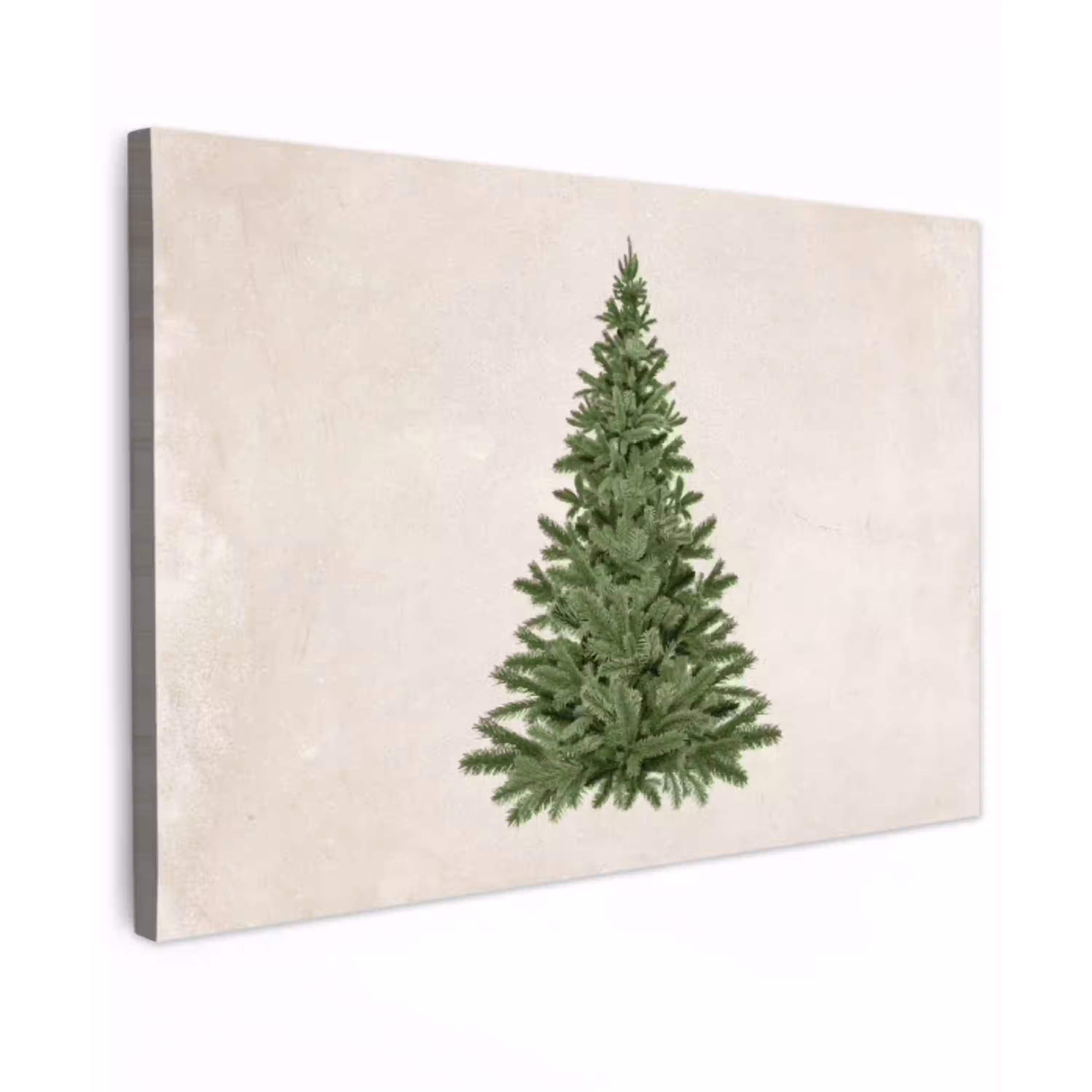 Kerstboom - Groen - Kerstmis - Feestdagen Tuinposter op houten frame 2 cm dik klein -3d