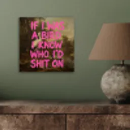 Klassiek - Humor - Roze aluminium wit klein -sfeer2