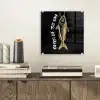 Vis - Zwart - Goud - Tekst plexiglas 5mm klein -sfeer1