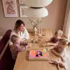 Portret - Bloemenkroon - Vrouw Dienblad Rechthoek middel -sfeer4