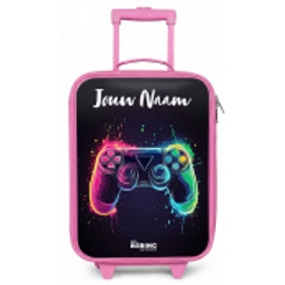 Neon - Controller - Verfspatten - Game Kinderkoffer - Roze klein -zz3dotto