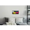 Graffiti - Bloemen - Kleur Muursticker klein -slaapkamer