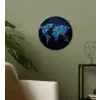 Wereldkaart - Waterstructuur - Blauw Wandcirkel kunststof plaat 5mm dik klein -sfeer3
