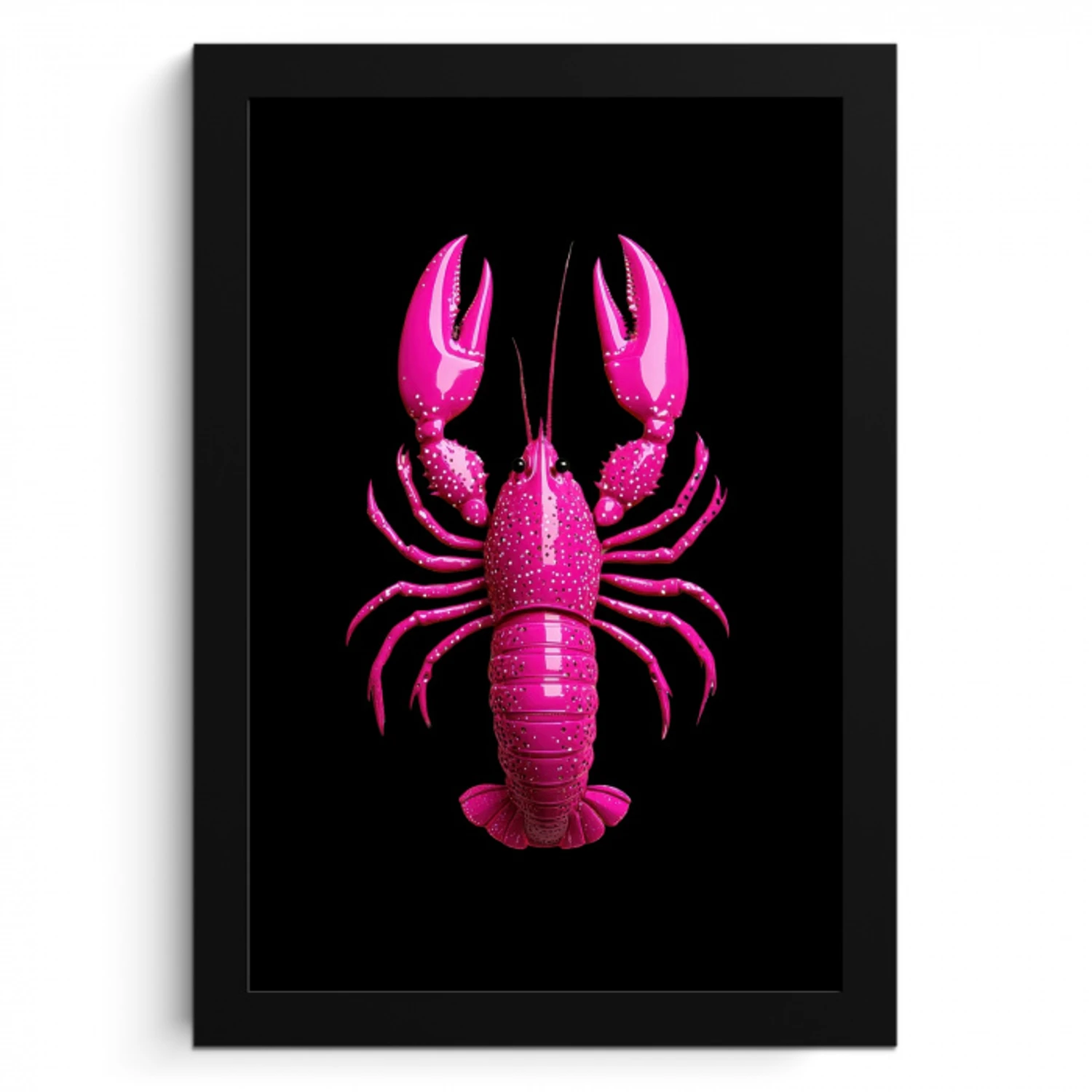 Kreeft - Felroze - Stippen - Opvallend KitchenYeah - Keuken - Fotolijst klein -3d