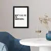 Tekst - Modern - Zwart - Wit fotolijst zwart zonder passe partout klein -sfeer4