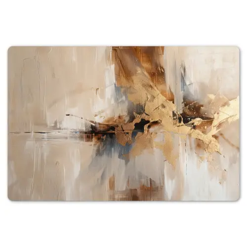 Modern - Bruin - Abstract - Beige Placemat vinyl groot -zzsfeer1_Kitchenyeah-website