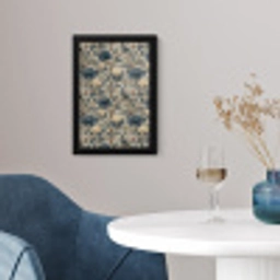 Pauw - Bloemen - Blauw fotolijst zwart zonder passe partout klein 224 -sfeer4