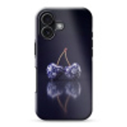 Porselein- Kersen - Delfts - Blauw Toughcase MagSafe Apple iPhone 17 klein -3d