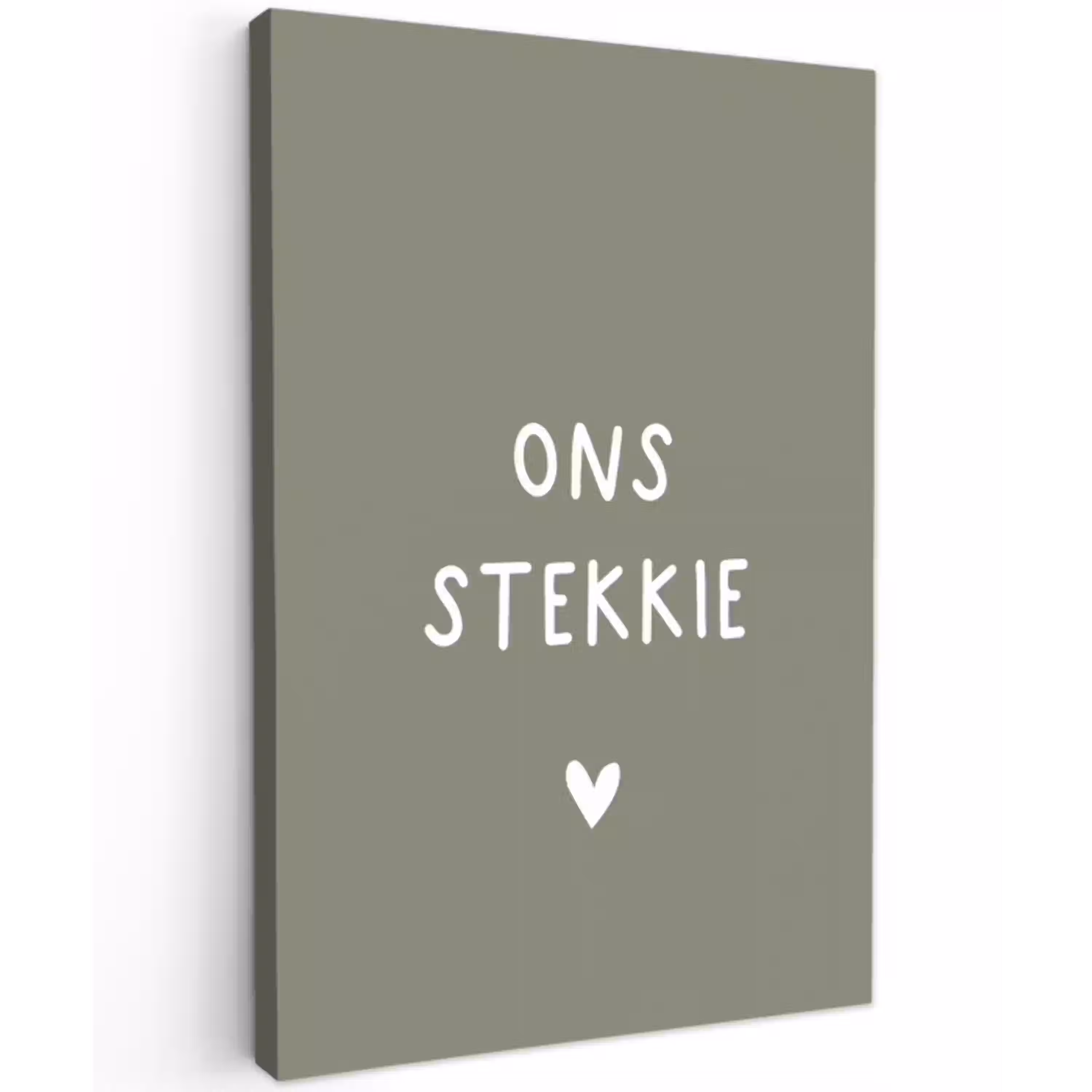 onsstekkie-groen Tuinposter op houten frame 2 cm dik klein -3d