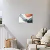 Abstract - Golven - Blauw Tuinposter op houten frame 2 cm dik klein -sfeer1