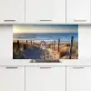 Zand - Strand - Duin - Zee - Zomer keuken achterwand 2 middel -3d