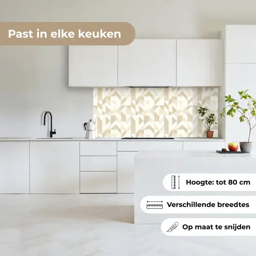 Modern - Abstract - Beige keuken achterwand 2 middel 871 -sfeer4_NL