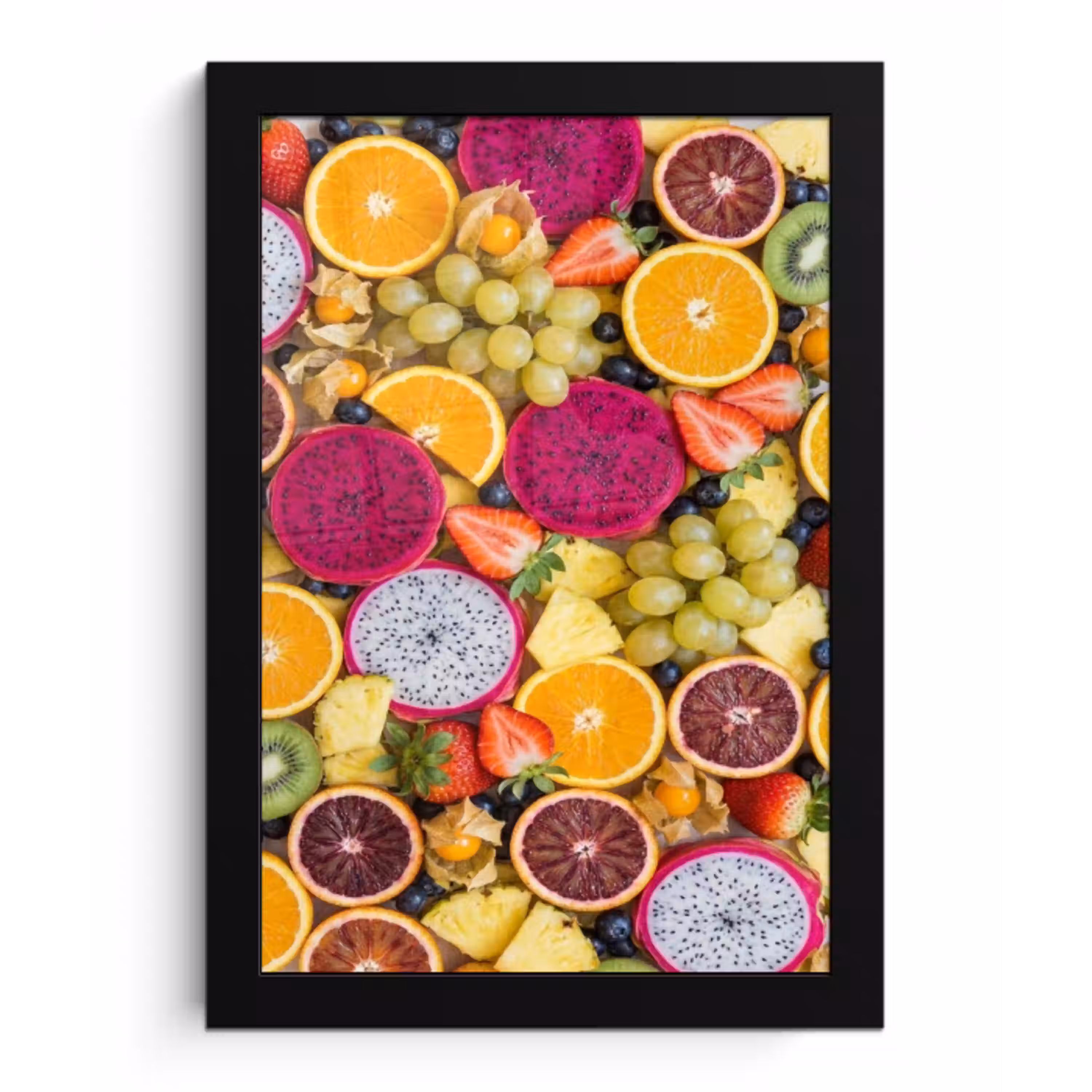 Fruit - Assortiment - Kleurrijk - Gezondheid fotolijst zwart zonder passe partout klein -3d