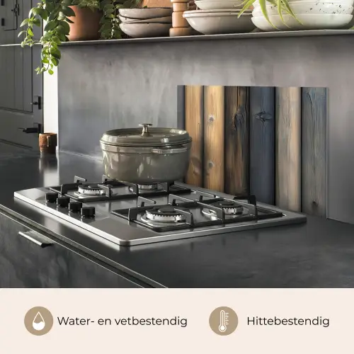 Hout - Planken - Gemengd keuken achterwand spatscherm klein -usp_NL