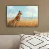 Vos - Gras - Wolken - Oranje canvas 2cm klein -sfeer3