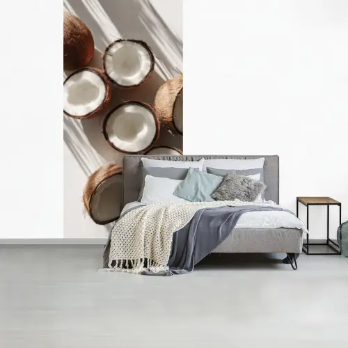 Kokosnoten - Bruin - Shaduw fotobehang vinyl groot -slaapkamer