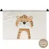 Tijger - Wilde dieren - Pastel Wandkleed katoen klein -t3d_DE