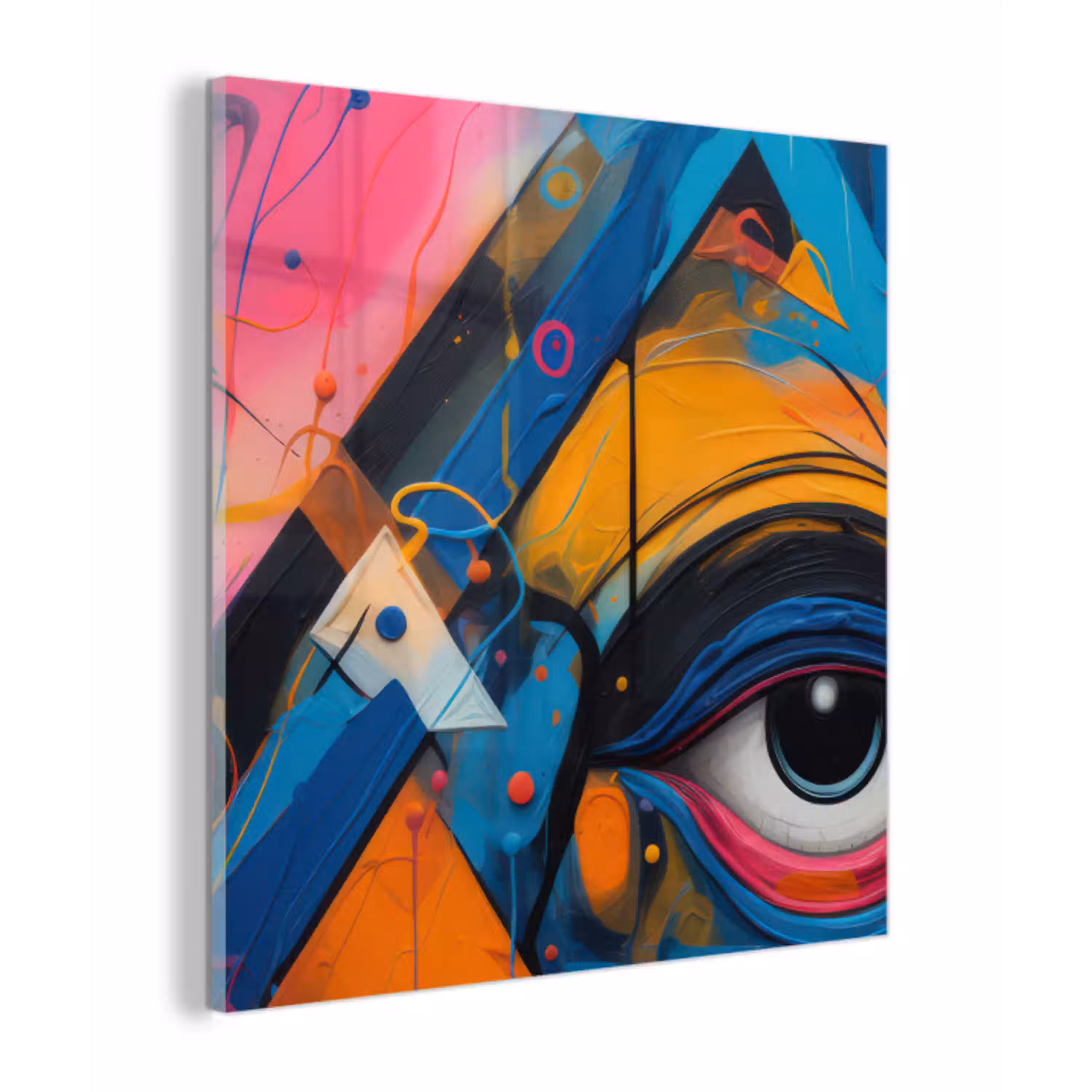 Graffiti - Kleuren - Oog - Kunst plexiglas 5mm klein -z3d