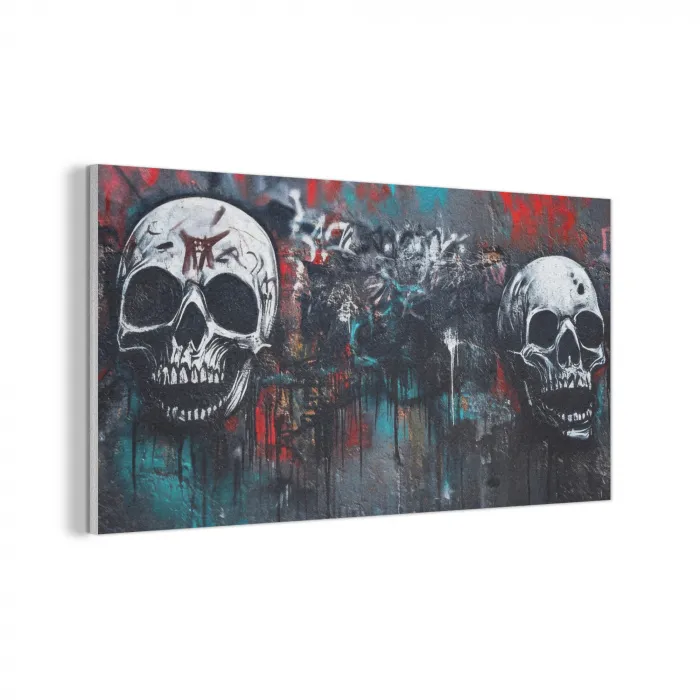 Schedels - Graffiti - Abstract PET vilt middel -3d