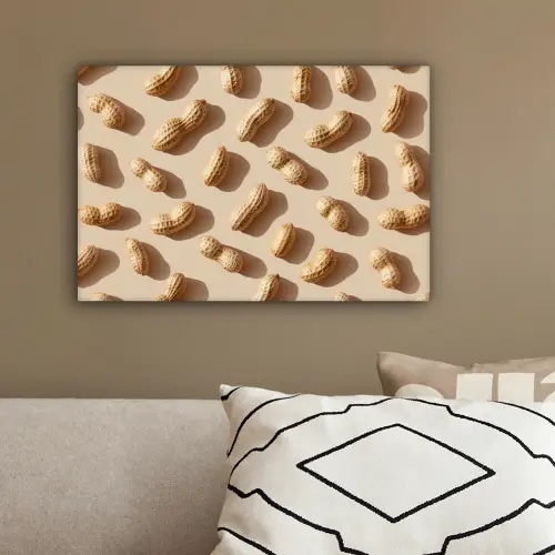 Pinda's - Patroon - Beige canvas 2cm klein -sfeer3