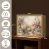 Abstract - Beige - Verf - Kunst - Natuur - Bloemen Light Box met batterij (Wandlamp) middel -USP_websiteoverzichtNL