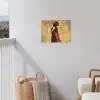 Vrouw - Silhouet - Patronen - Sierlijk tuinposter los doek klein -sfeer8