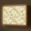 Kraanvogels - Kersenbloesem - Goud Light Box met batterij (Wandlamp) middel 907 -z3d_website