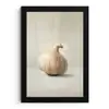 Knoflook - Natuurlijk - Beige fotolijst zwart zonder passe partout klein -3d