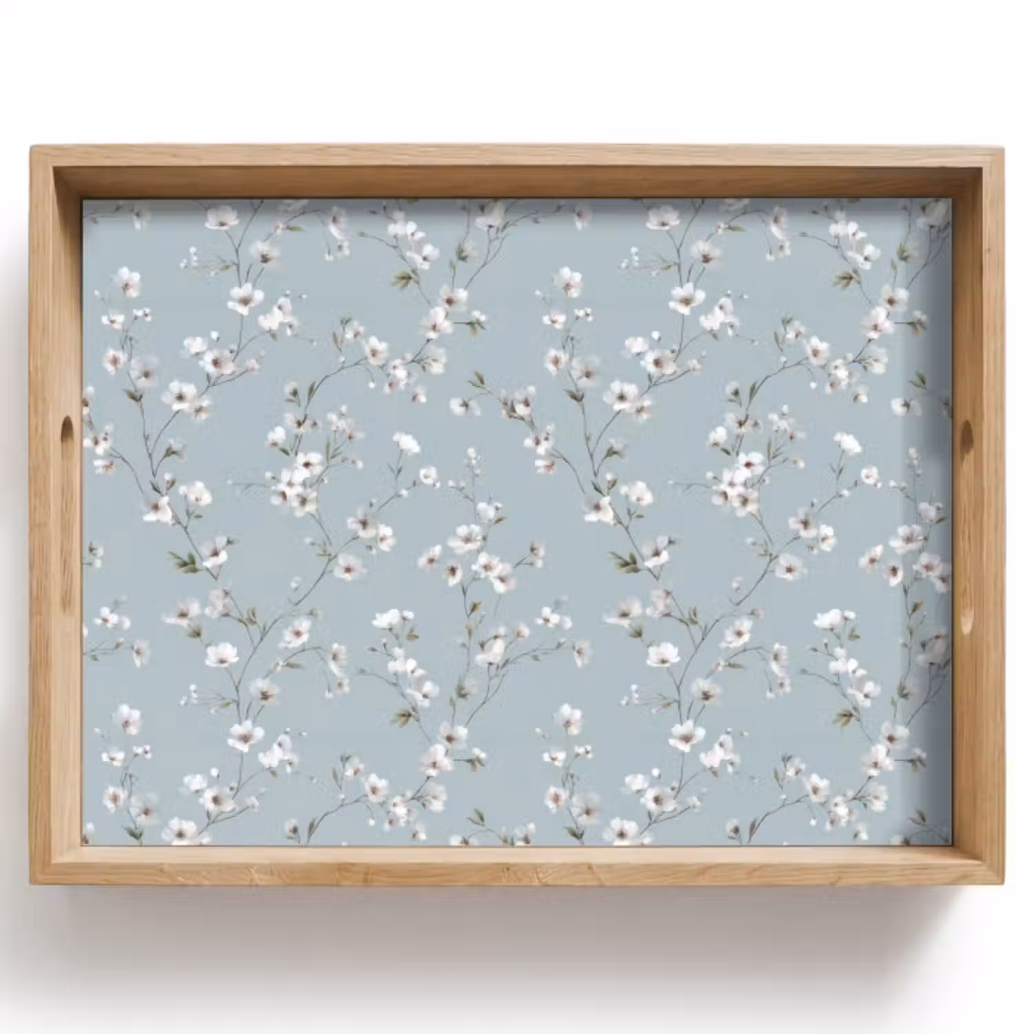 Dienblad - Klassiek - Bloemen - Blauw