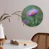 Aster - Paars - Bloem - Blaadjes Akoestische PET Vilt - Rond klein -sfeer3